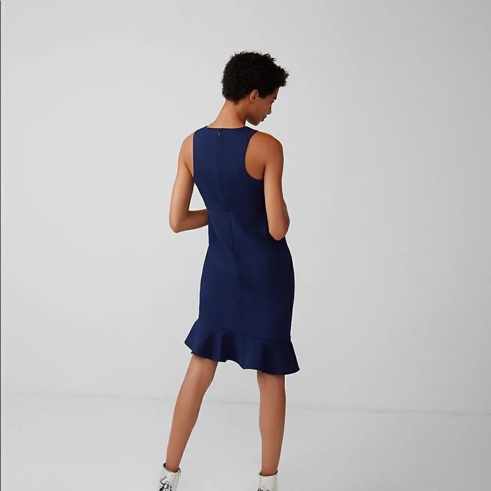✨ Asymmetrical Ruffle Mini Dress✨ - Picture 2 of 2